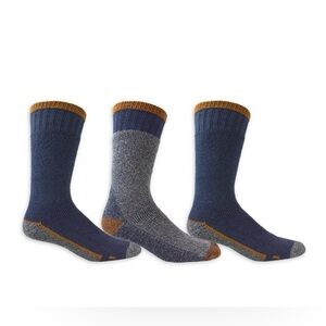 KODIAK MENS COTTON THERMAL SOCK GRYBLU 3 Pack Size 7-12